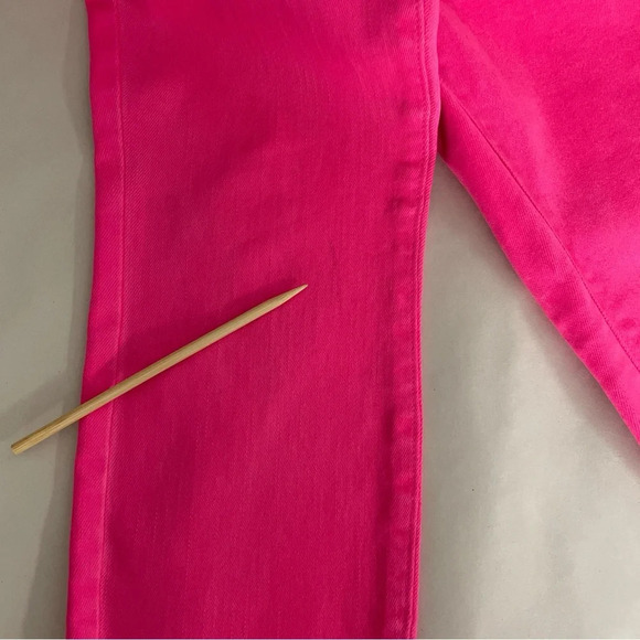 L’Agence Margot Coated Skinny Jeans Rose Pink High Rise Cropped Stretch Size 26 - Picture 13 of 16